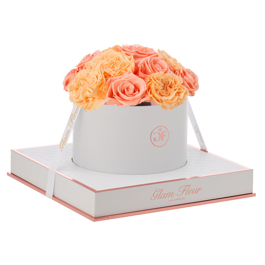 Blanche Round Van Gogh Peach and Coral