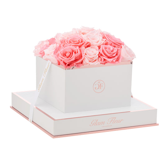 Blanche Square Baby Pink and Light Pink