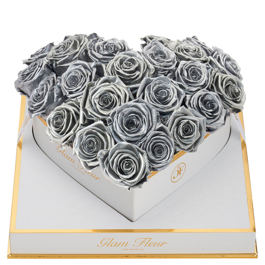 Blanche Heart Metallic Silver