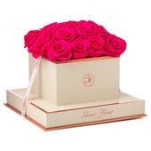Montagé Square Fuchsia Preserved Roses