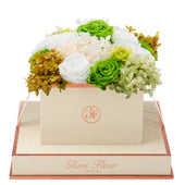 Montagé Square Green Fusion Preserved Flowers