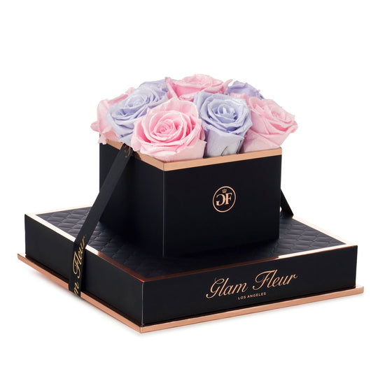 Noir Chic Glow Pink and Glow Lavender