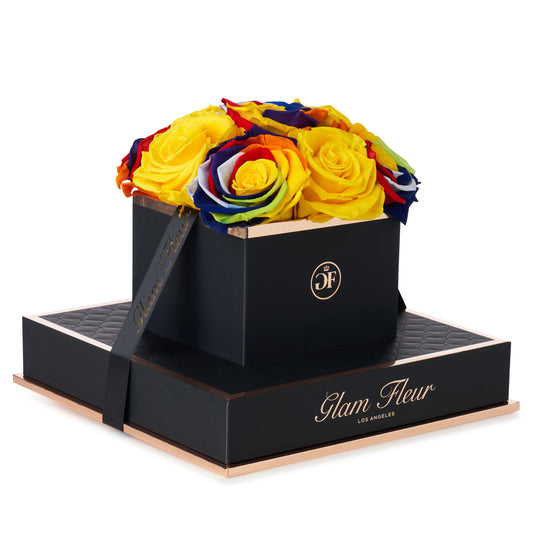 Noir Chic Rainbow and Yellow