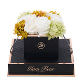 Noir Chic White Oregano Fusion Preserved Flowers