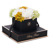 Noir Chic White Oregano Fusion Preserved Flowers