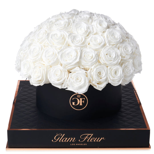 Noir Grande Round White