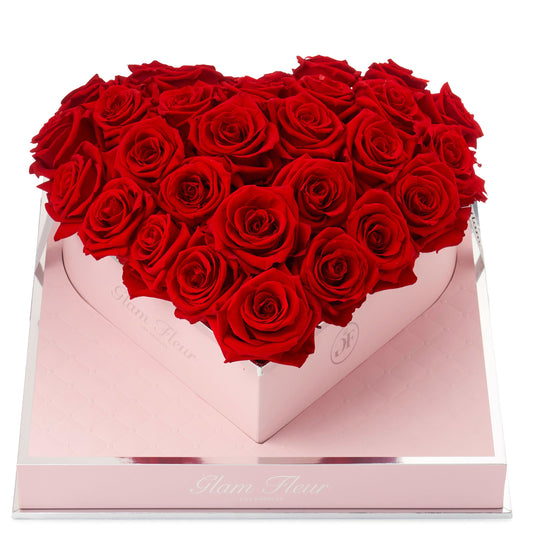 Rosé Heart Red