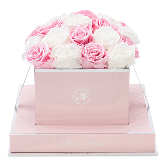 Rosé Square Glow Pink and Glow White