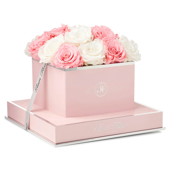 Rosé Square Ivory and Light Pink