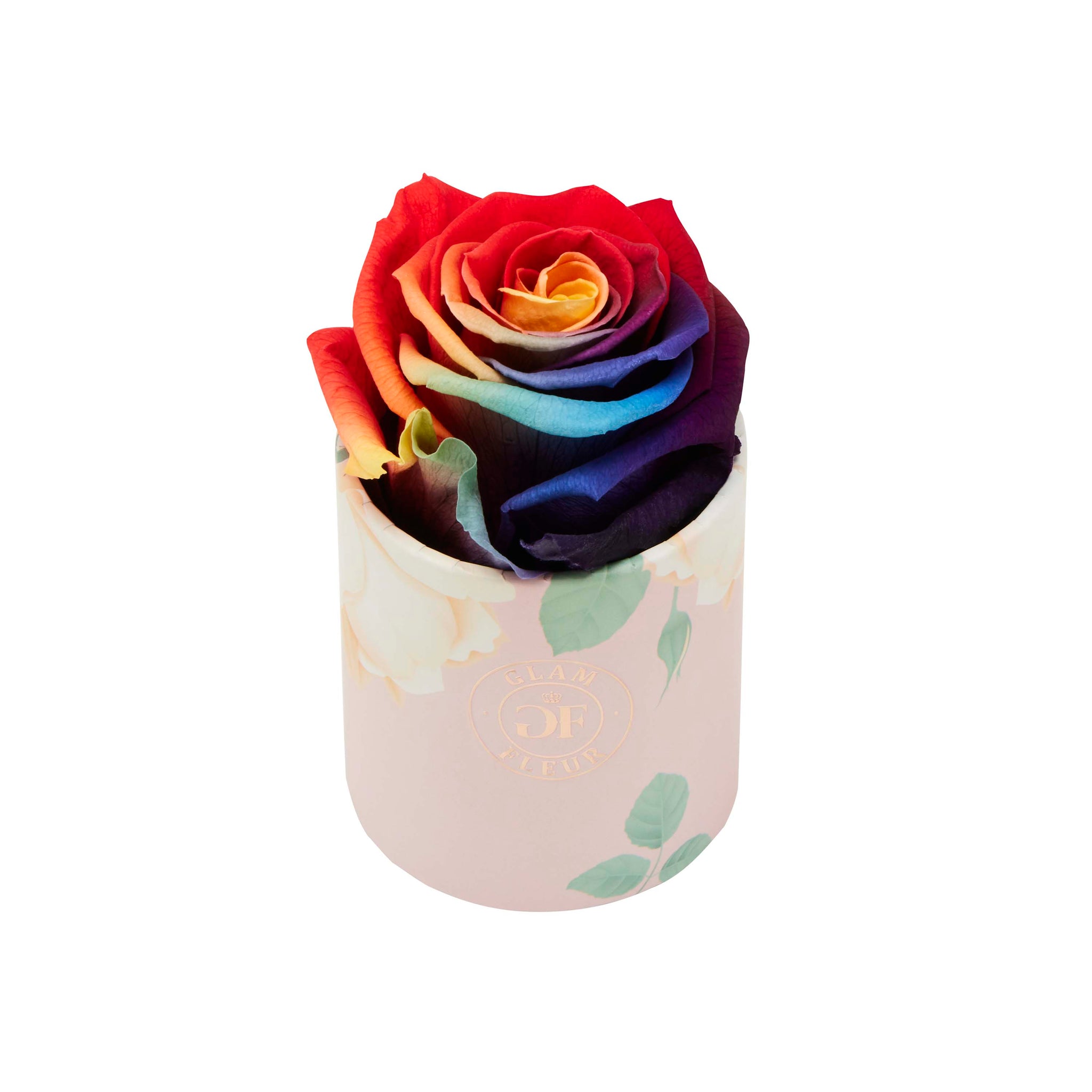 Raspberry Splash Long Lasting Rose in Blanche Uno Box - Glam Fleur®