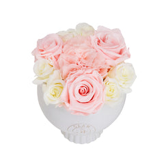 Marquise Vase Baby Pink and Ivory