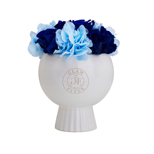 Marquise Vase Blue Fusion