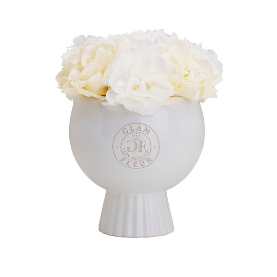 Marquise Vase White Fusion