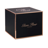 Noir Square Salmon and Yellow Luxury Preserved Roses