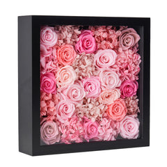 Pink Perfection Preserved Flower Art Frame