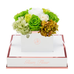 Blanche Chic Green Fusion Preserved Flowers