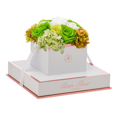 Blanche Chic Green Fusion Preserved Flowers