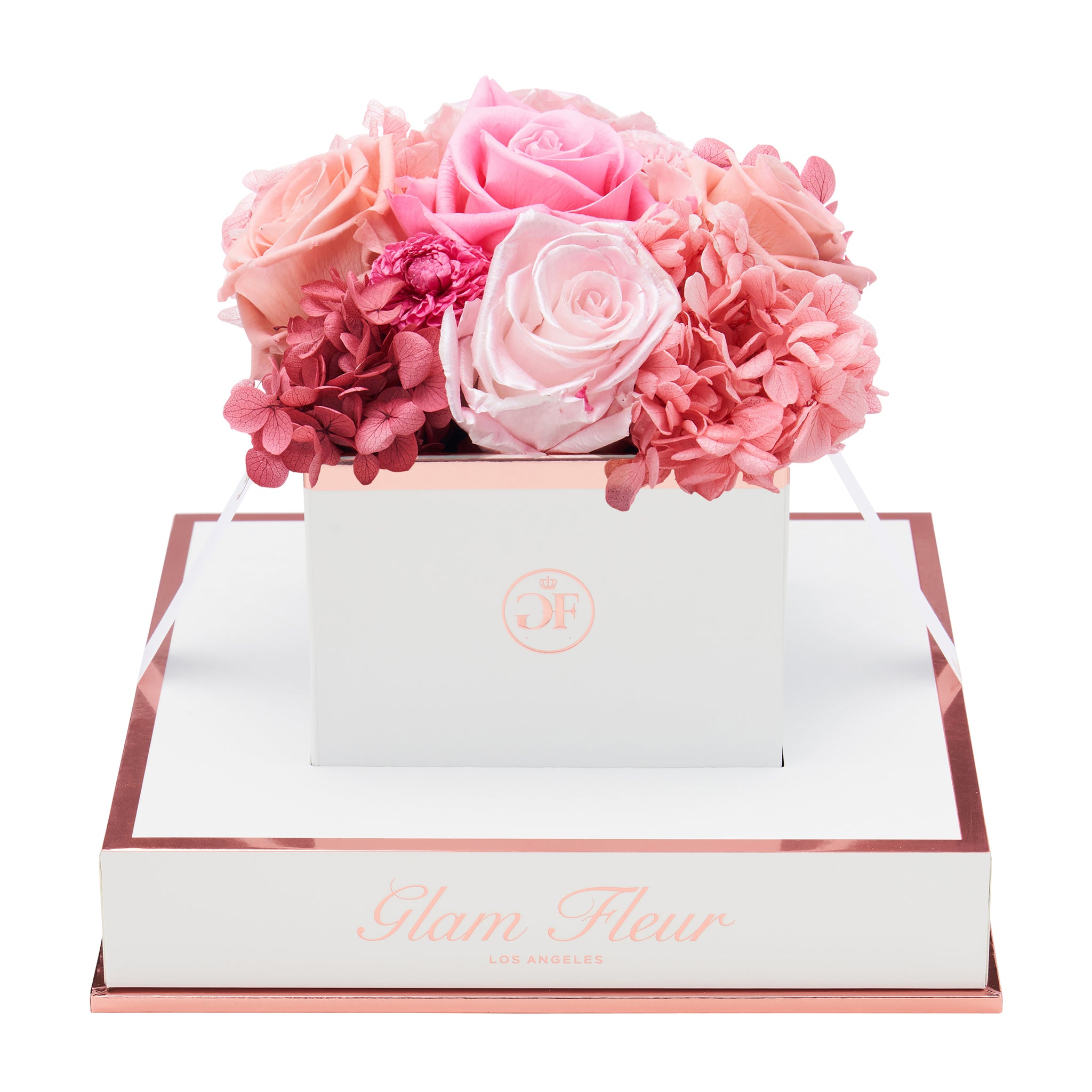 Blanche Chic Pink Fusion Preserved Rose - Glam Fleur