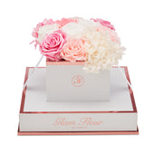 Blanche Chic Pink Ivory Fusion Preserved Flowers