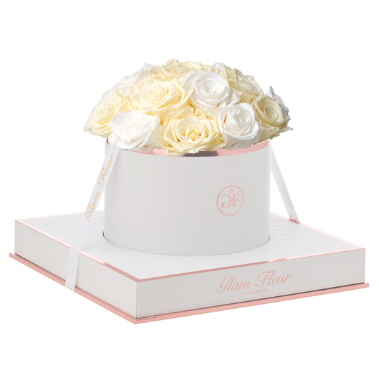 Blanche Round Ivory and Creme