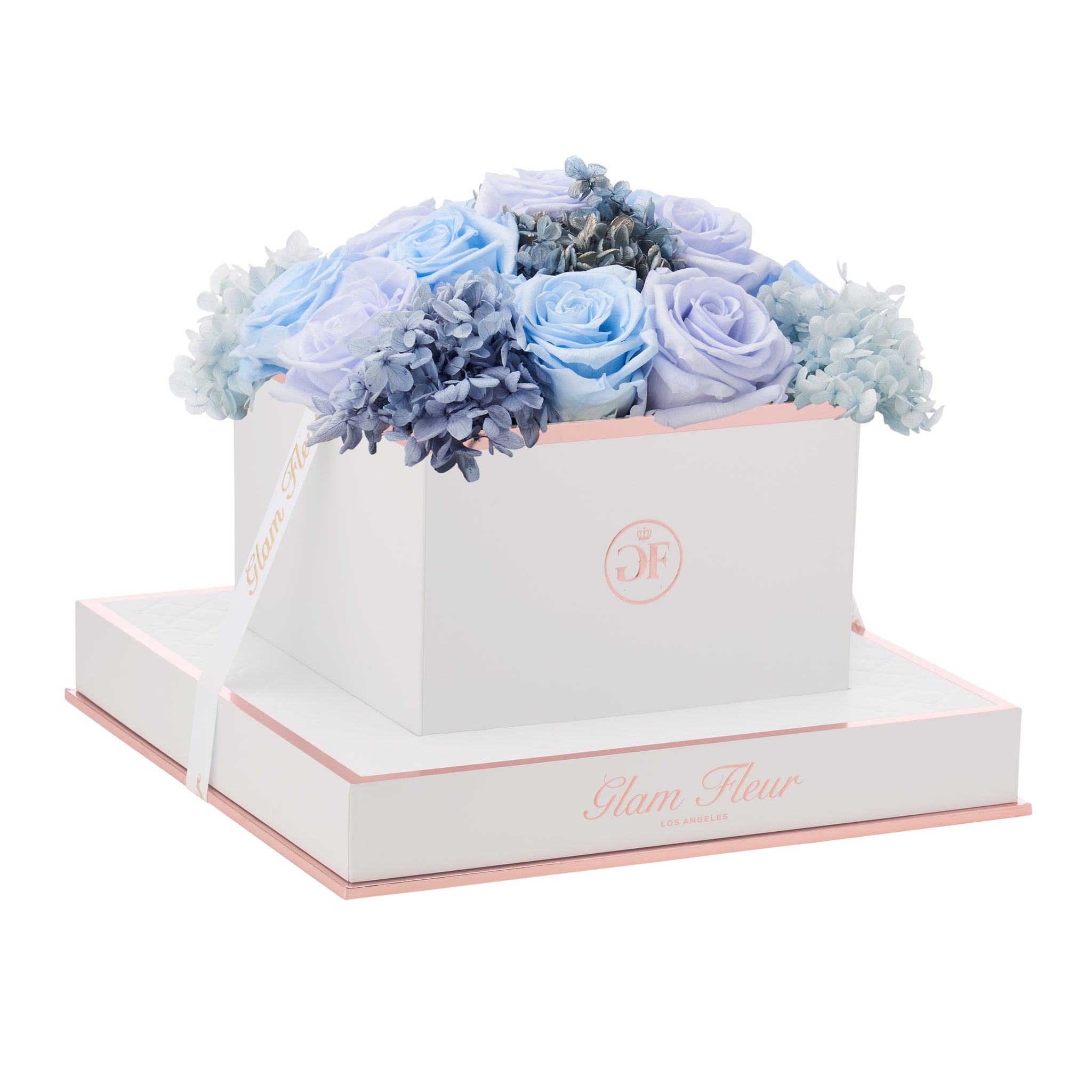 Blue Roses - Preserved Roses in a Box - Glam Fleur