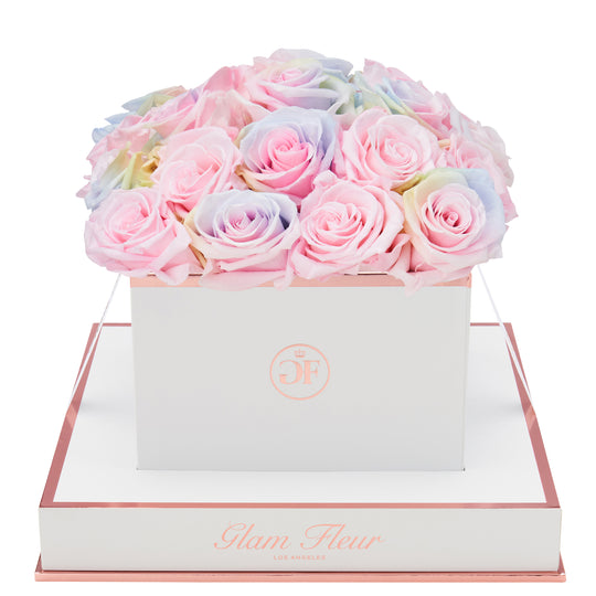 Blanche Square Candy Rainbow and Baby Pink