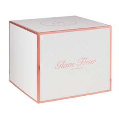 Blanche Square Glow Pink and Glow White Preserved Roses