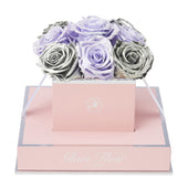 Rosé Chic Metallic Silver and Glow Lavender