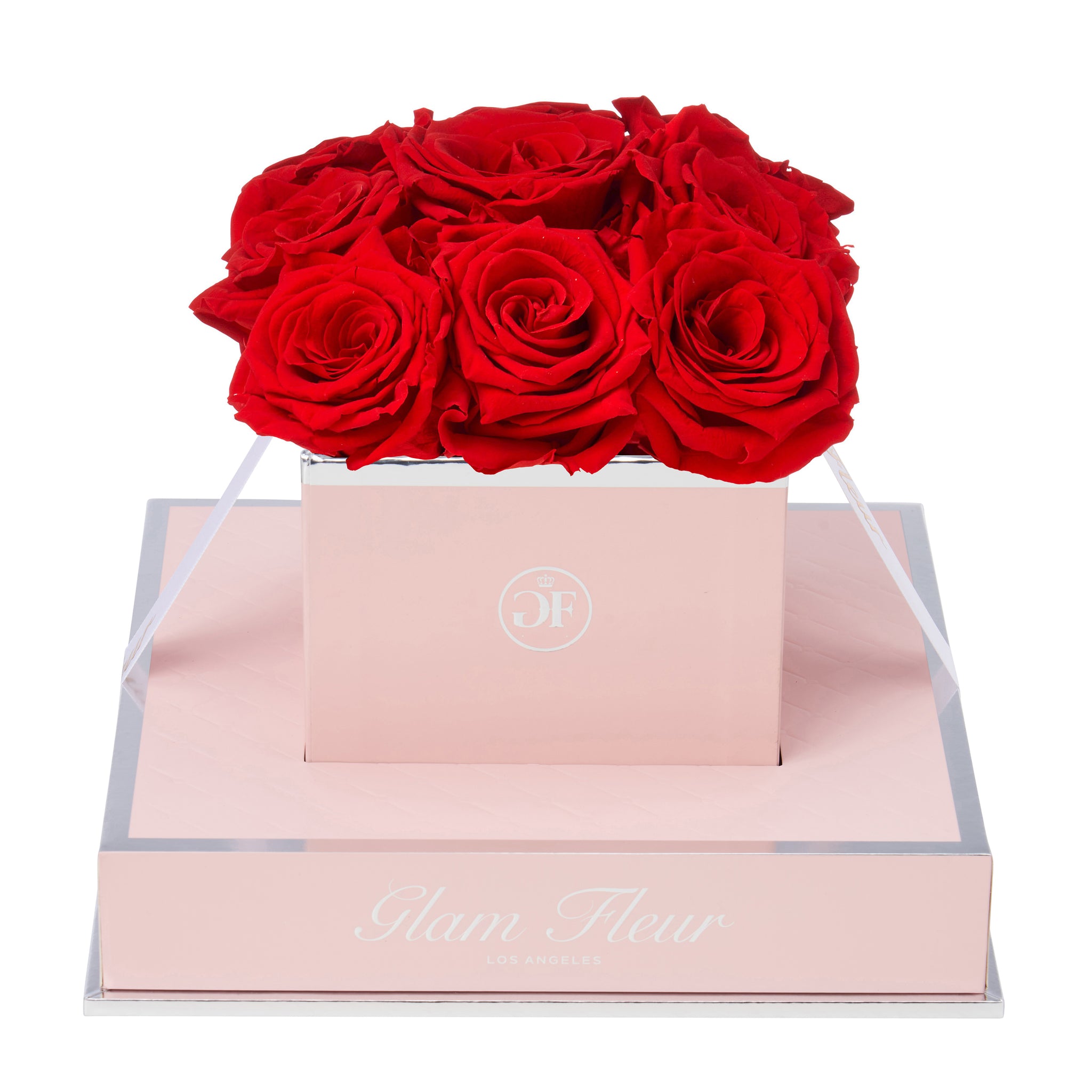 Rosé Chic Light Red Preserved Rose - Glam Fleur