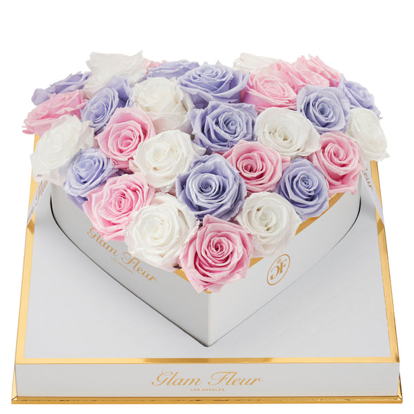 Glow Tricolor Roses | Long Lasting Arrangement | Glam Fleur®