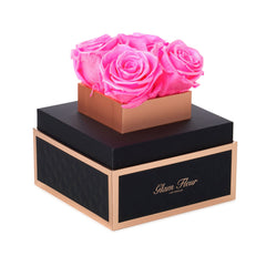Noir Petite Glow Neon Pink Luxury Preserved Roses
