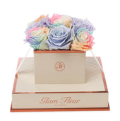 Montagé Chic Candy Rainbow and Glow Lavender Preserved Roses