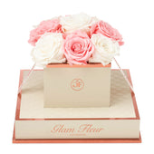 Montagé Chic Light Pink and Ivory Preserved Roses
