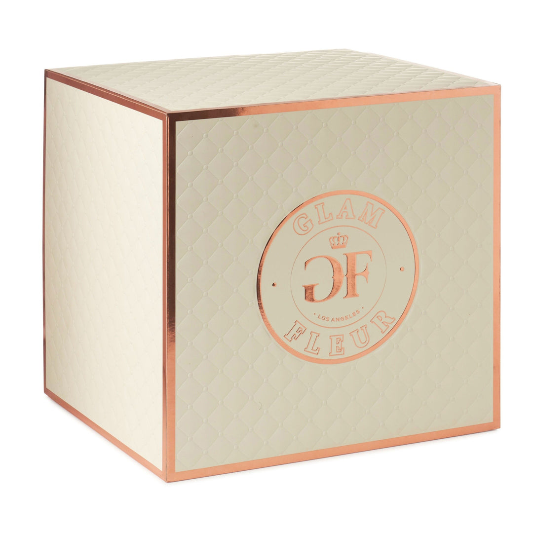 Montagé Round Baby Pink & Light Pink Preserved Rose - Glam Fleur