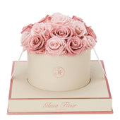 Montagé Round Classic Pink and Blush Preserved Roses