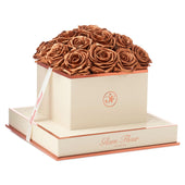 Montagé Square Metallic Copper Preserved Roses