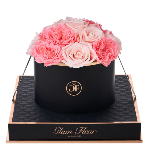 Noir Round Van Gogh Pink and Baby Pink