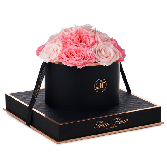 Noir Round Van Gogh Pink and Baby Pink