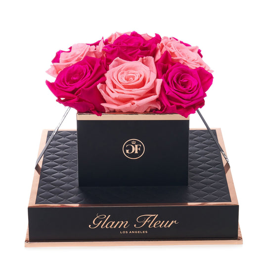 Noir Chic Fuchsia and Light Pink