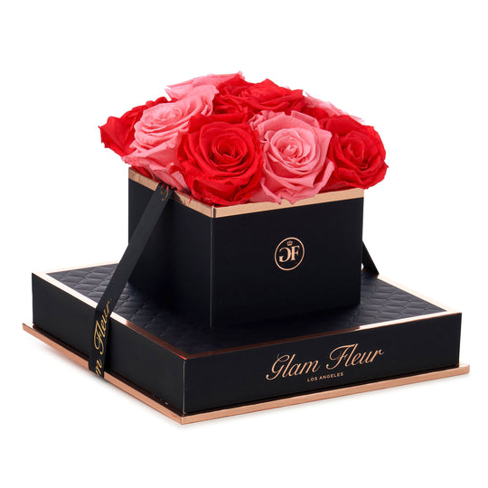 Noir Chic Light Pink and Light Red