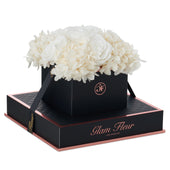 Noir Chic White Fusion Preserved Flowers