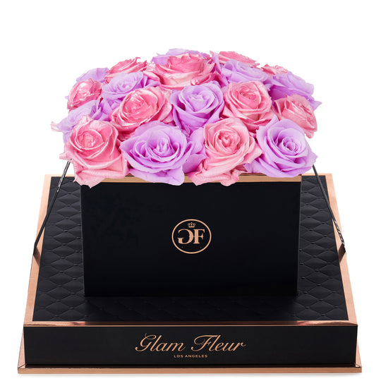 Noir Square Baby Lily and Glow Pink