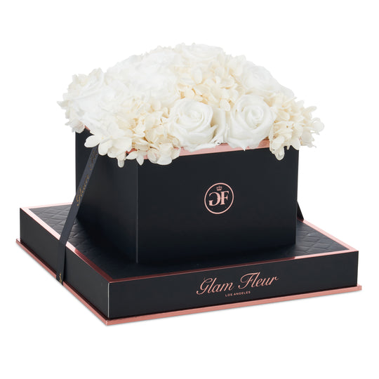 Noir Square White Fusion