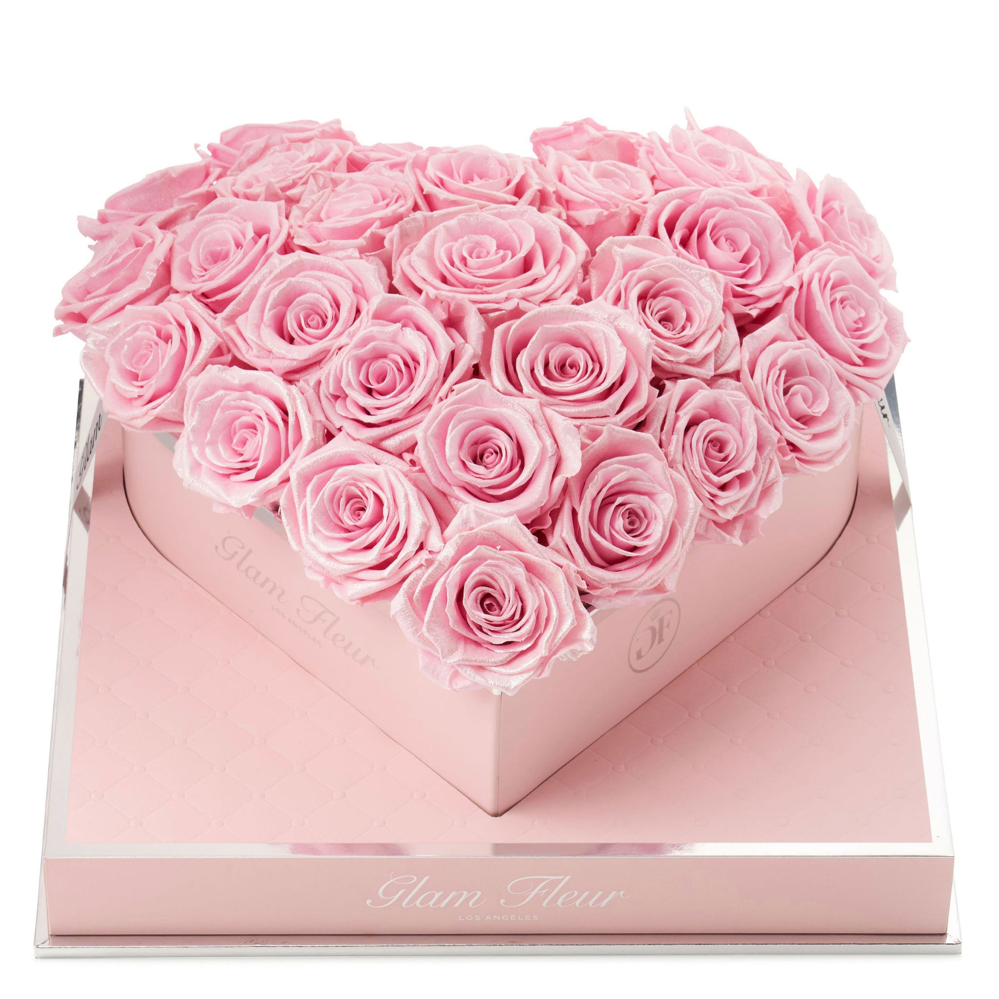 Roses in Heart Shaped Box - Glam Fleur